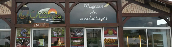 façade du magasin des producteurs à Villeneuve de Marsan 